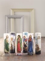 The Saints Collection Holy Spirit Flickering Lifelike LED Prayer Candle with Tim... - Image 4