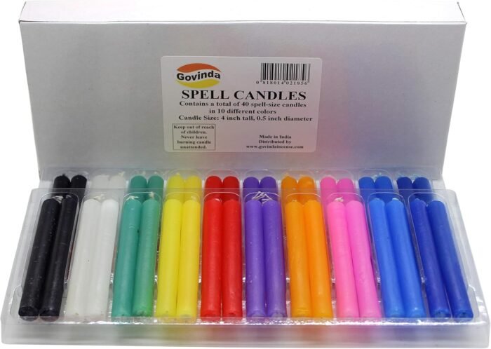 Govinda - Spell Candles (40 Candles) - 4" x 1/2" - Image 3