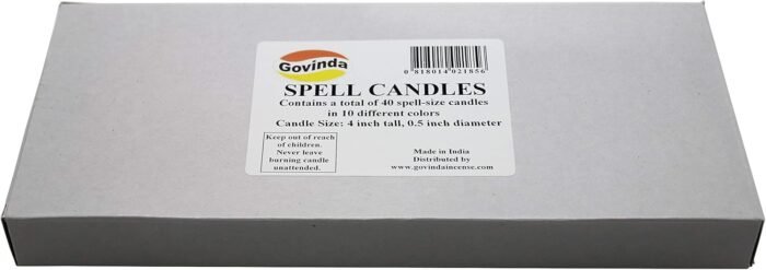 Govinda - Spell Candles (40 Candles) - 4" x 1/2" - Image 4
