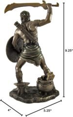 Veronese Design 9 1/2 Inch Oggun God of Iron Hunting Politics and War Resin Scul... - Image 4