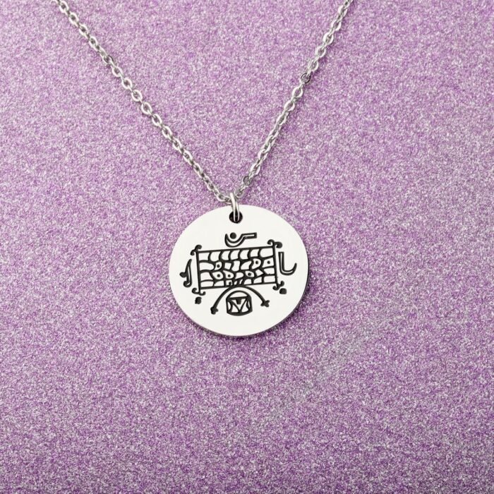 BEKECH Kouzen Healing Gift Veve Voodoo Necklace Kouzen Vodou Symbol Necklace Amu... - Image 3