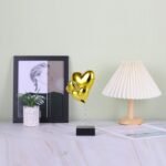 suruim Resin Balloon on Stand Gold Decor Accents,Gifts Modern Heart Decor Love S... - Image 5