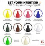 Candle Charisma 100 Multi-Colored Spell Candles - 4" Unscented Paraffin Chime Ca... - Image 3