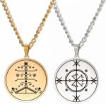 New 2026 Papa Legba Necklace Ritual Altar Pendant Ezili Dantor Vodou Loa Veve Sy... - Image 6