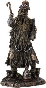 Veronese Design 9 1/4" Babalu Aye Orisha of Healing Resin Statue Bronze Finish - Image 3