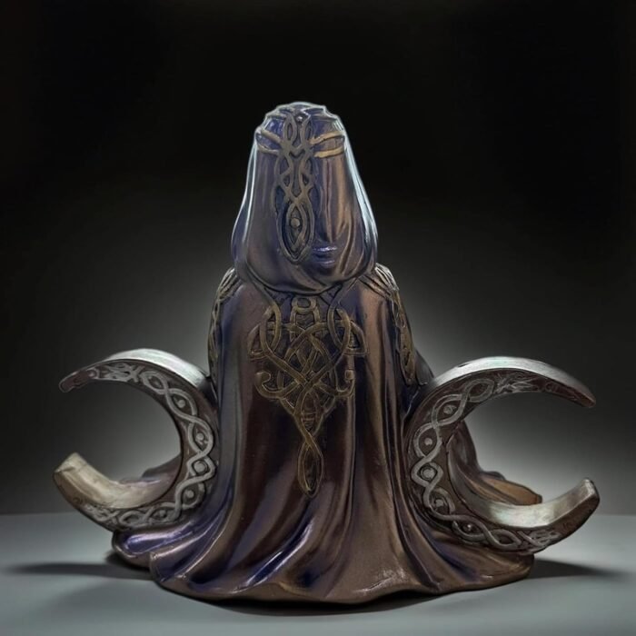 Mother Earth Goddess Statue, Gaia Sculpture for Altar, Moon Goddess Resin Figuri... - Image 5