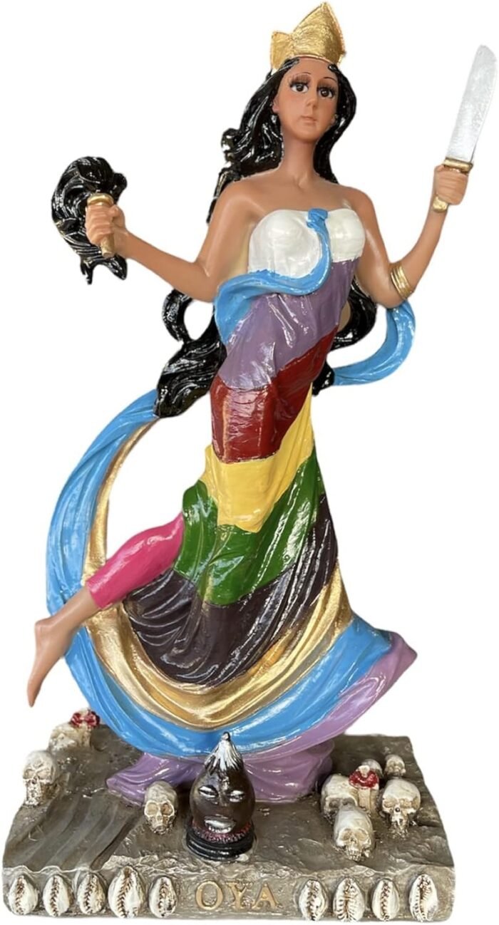 M-A-S 12 Inches Orisha OYA Statue Multi Color Santeria Lucumi Yoruba Figure Godd... - Image 3