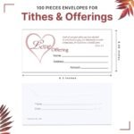 Church Offering Envelopes - Cash Envelopes For Tithes And Offering - Love Offeri... - Image 3