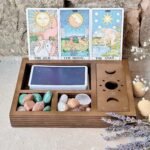 Tarot Card Holder Stand Display, Cute Witchy Desk Decor, Decorative Box for Alta... - Image 4