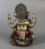 JORAE Ganesh Statue Elephant Buddha Sitting on Lotus Pedestal Lord Blessing Home... - Image 3