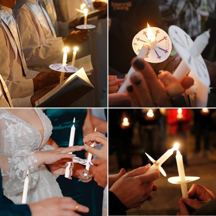 Set of 40 White Spell & Chime – Premium Mini Taper Candles for Rituals, Prayer, ... - Image 6