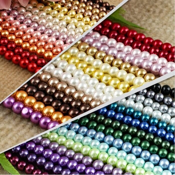 Claret Red Pearl Beads for Jewelry Making, 1750pcs Wine-Red Pearl Craft Bead wit... - Image 4