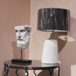 Greek Statue Sculptures Home Decor - Resin Bust Statue Zeus Statue on Metal Pole... - Image 3