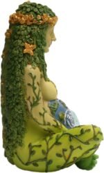 Mother Earth Statue, 7" Fertility Gaia Goddess Statue, Nature Pregnant Wiccan Al... - Image 3