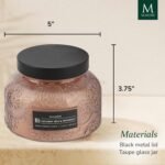 Coconut Milk & Patchouli Candle Jar (17.6 oz) Cane Sugar, Palm Leaves, & Sandalw... - Image 3