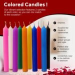Chime - Spell Candles Unscented Assorted Colored Candles Mini Taper 4 Inch Tall ... - Image 4