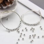 GUNKY 100PCS 18K 4MM Silver Filled Beads 4MM Silver Plated Beads for Jewelry Mak... - Image 8