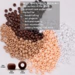 Brown Pony Beads for Jewelry Making - Fall & Thanksgiving Beads for DIY Bracelet... - Image 3