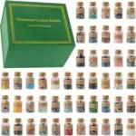 KHOCOEE 48pcs Different Crystals and Healing Stones, Gemstone and Crystals Bottl... - Image 3