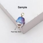 100pcs Flower Crystal Glass Bead Caps Lily of The Valley Beads for Jewelry Makin... - Image 3