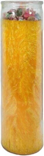 OSHUN-Palm Wax Spiritual Intention Spell Candle-[Yellow] | Vela CASA ESOTERICA P... - Image 3