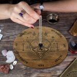 Jetec Wooden Pendulum Board Dowsing Divination Pendulum Witchcraft Altar Supplie... - Image 5