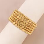 Hpebl 2240PCS Smooth Round 18K Gold Beads for Bracelet Making Kits 4MM/6MM Jewel... - Image 3