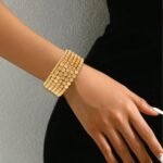 Hpebl 2240PCS Smooth Round 18K Gold Beads for Bracelet Making Kits 4MM/6MM Jewel... - Image 5