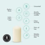 Bolsius Ivory Pillar Candles – 2x3 Inches – 20 Pack Unscented – Premium European... - Image 5