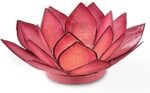 Capiz Shell Lotus Flower Decor Tealight Candle Holder for Serene Ambiance - Hand... - Image 3