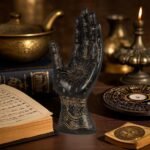 Palmistry Hand Resin Statue Telling Palm Reading, Ancient Mystical Palm with Lin... - Image 3