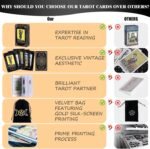 Tarot Cards with Guide Book & Linen Carry Bag, 78 Classic Original Tarot Cards D... - Image 4