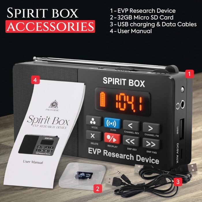 Spirit Box Ghost Hunting Equipment — Handheld EVP Ghost Hunting Equipment Kit wi... - Image 3