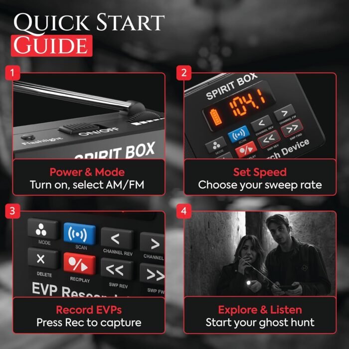 Spirit Box Ghost Hunting Equipment — Handheld EVP Ghost Hunting Equipment Kit wi... - Image 7