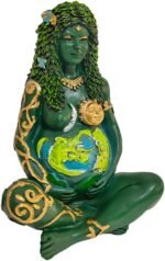 Mother Earth Gaia Goddess Statue, Decorative Home Kitchen Sculpture Polyresin Fi... - Image 4