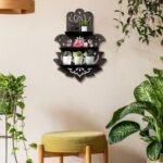 Hamsa Wall Decor Lotus Crystal Shelf Display for Evil Eye - Large 17'' Hamsa Han... - Image 3