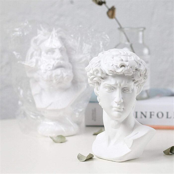 Classic Mini 2.7” Greek Bust,Home Décor Mini Resin Figure Sculpture David Venus ... - Image 3