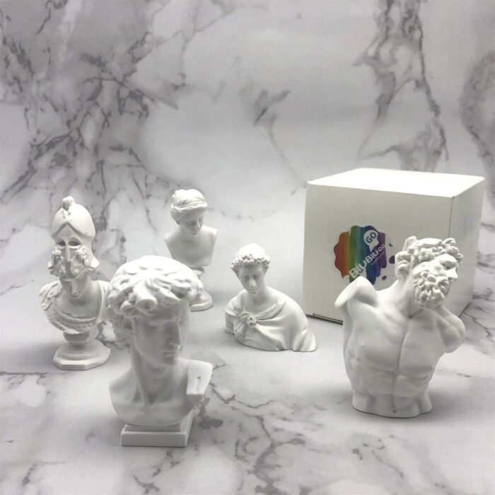 Classic Mini 2.7” Greek Bust,Home Décor Mini Resin Figure Sculpture David Venus ... - Image 7