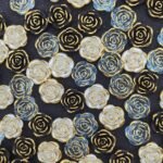 120pcs 20mm Flatback Drilled Rose with Gold Frame Cabochons Flower Beads Plastic... - Image 4
