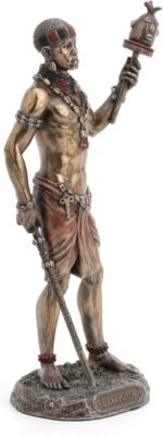 Veronese Design 8 7/8 Inch Ellugua God of Travelers African Orisha Resin Statue ... - Image 4