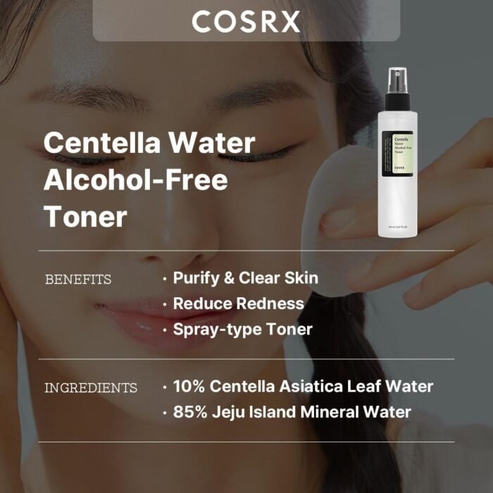 COSRX Alcohol-Free Cica Toner, 150ml / 5.07 fl.oz | Spray-type Korean Toner with... - Image 3