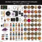 Witchcraft Supplies Kit, 150Pack Wiccan Supplies and Tools Witchy Gifts for Begi... - Image 3
