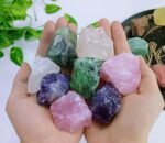 LAIDANLA 2" Rose Quartz Fluorite Amethyst Clear Quartz Set Natural Rough Stones ... - Image 5