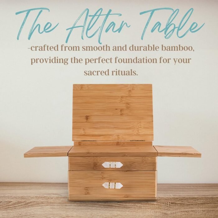 Energy Mindfulness Altar Table. Altar Table for Spiritual. Meditation Altar Tabl... - Image 3