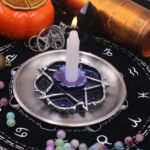 Crystal Ball Resin Base Five-Star Flower Ball Stand Decor Astrology Pentacle Alt... - Image 7