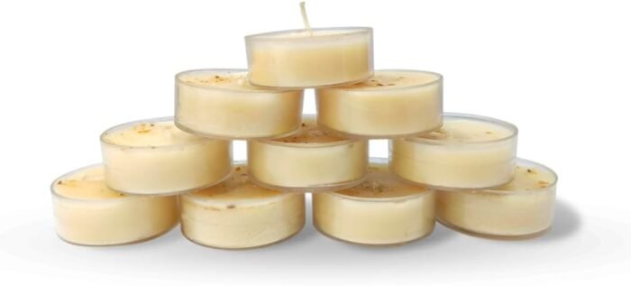 HEM Palo Santo Candle Tea Lights Scented- (10 Packs, 5 hrs Long Burn) Natural So... - Image 6