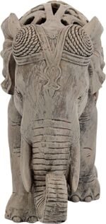Design Toscano Anjan The Elephant Indian Decor Jali Animal Statue, 12 Inch, Brow... - Image 3