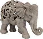 Design Toscano Anjan The Elephant Indian Decor Jali Animal Statue, 12 Inch, Brow... - Image 4