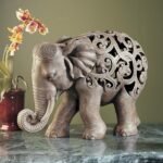 Design Toscano Anjan The Elephant Indian Decor Jali Animal Statue, 12 Inch, Brow... - Image 6