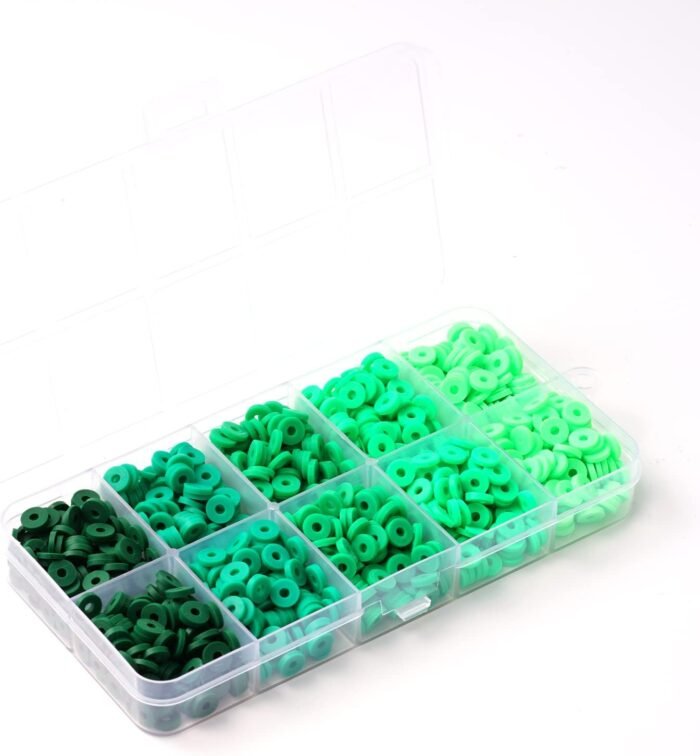 Clay Beads 2000 PCS for Bracelets Making 6mm Spacer Beads for Jewelry Making Ear... - Image 3